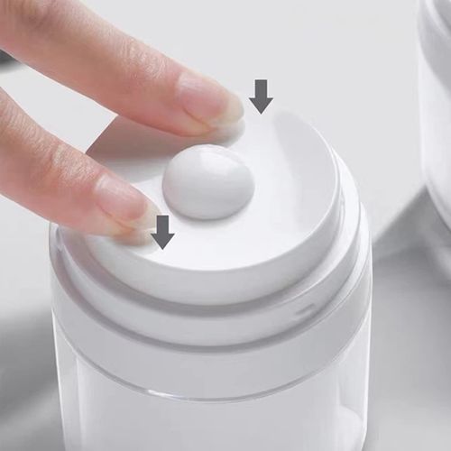 Ulife Mall Airless Pump Dispenser, Pack of 3, 30 ml Cream Pump Dispenser, Empty Airless Cream Pump, Bottle, Vacuum Cream Jars, Refillable Lotion Jars, Cream Dispenser with Lid for Travel Home Use, 50
