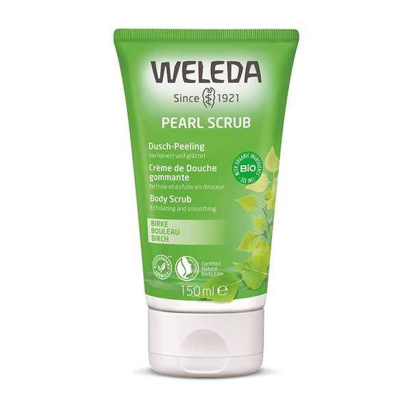 Weleda White Birch Peeling Body Wash, 5.1 fl oz (150 ml), Exfoliating Care, Body Scrub, Grapefruit Scent, Naturally Derived Ingredients, Organic Body Soap, 5.1 fl oz (150 ml)