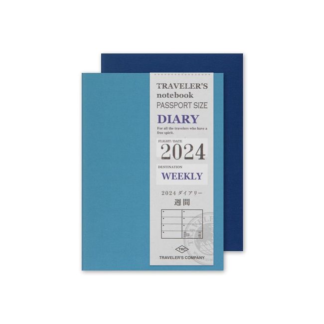 Traveler's Notebook, Refill, 2024, Passport Size, Weekly 14476006 (Begins January 2024)