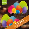 Easter Decorations - Easter Window Stickers - 2 x Large Beautiful Colourful Easter Egg Window Cling Corners for Easter Window Display