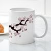 CafePress Gothic Cherry Blossoms Mugs 11 oz (325 ml) Ceramic Coffee Mug
