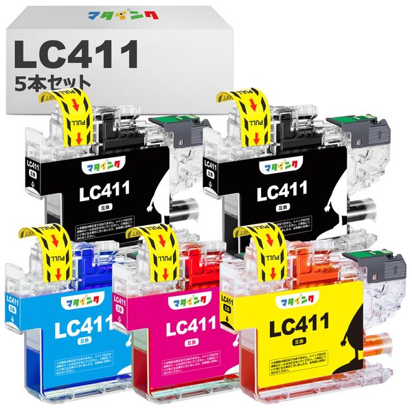 Matink LC411 LC411-4PK Compatible Brother Compatible Ink Cartridges High Capacity LC411-4PK + LC411BK 5 Pack Compatible with DCP-J526N DCP-J926N MFC-J739DN MFC-J904N MFC-J939DN and More