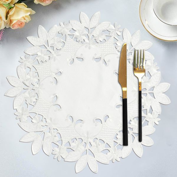 White Table Cover - Deandra Collection - Table Runners