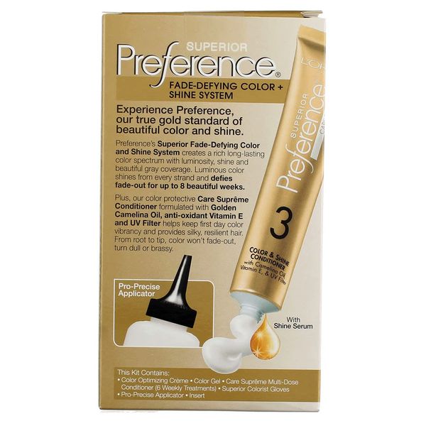 L'Oreal Superior Preference Light Ash Blonde 9A Cooler,1 Each (Pack of 3)