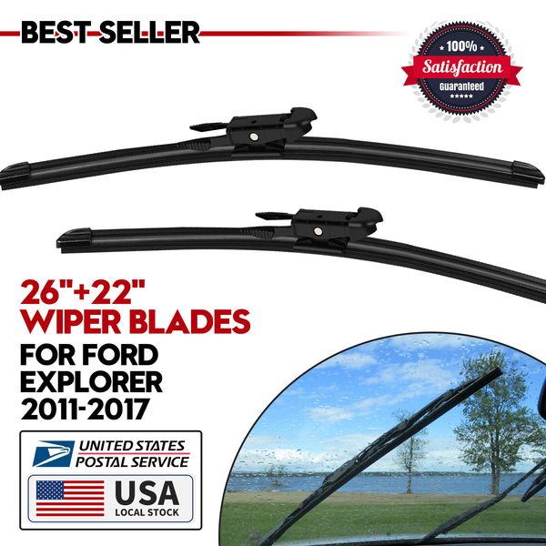 For Ford Explorer 2011-2019 OEM Replacement Windshield Wiper Blades 26''/22''