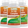 3 Pack Best Naturals B-100 Complex Tablets, 120 Count