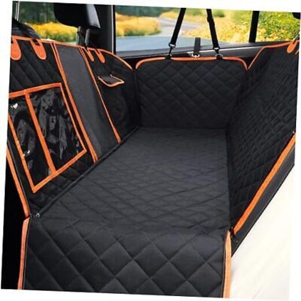 Dog Car Seat Cover for Back Seat, Sturdy Backseat Dog Hammock for Cars with