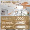 Wood Grain Remote Socket Fan Light ,20" E26 Base Screw in Small Ceiling Fan NEW