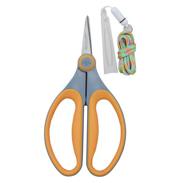 Westcott 6" Titanium Precision Scissors (1 Count, Yellow)