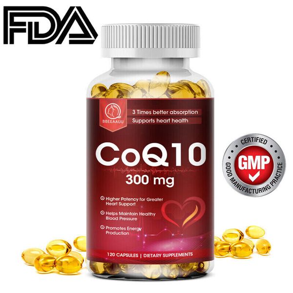 Coenzyme Q-10 300mg Antioxidant,Heart Health Support,Increase Energy&Stamina