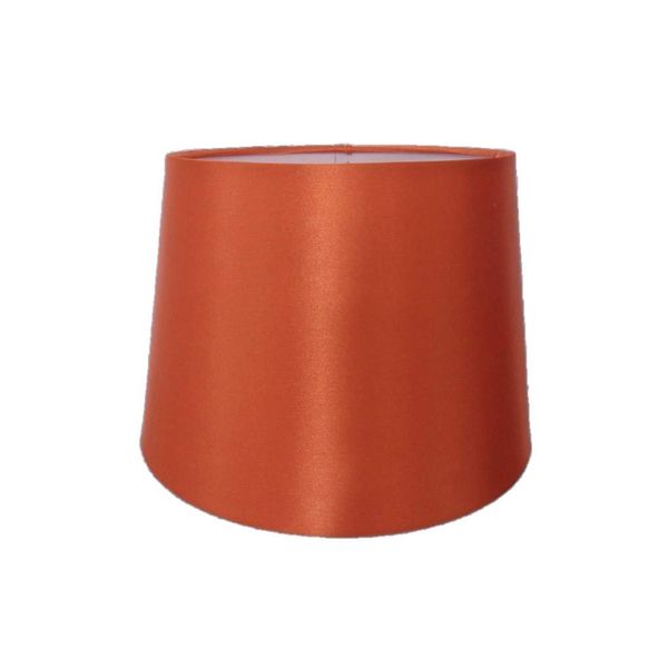 8" Faux Silk Orange Lampshades