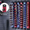 6PC Magnetic Socket Organizer Sets Aluminum Alloy Socket Rail Holder