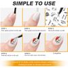 TOROKOM Color Graffiti Style Pattern Nail Stickers, 3D Stickers, Nail Art, Design, Nail Decor, Adult and Kids, Nail Jewelry (Set of 12)