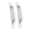 DOITOOL 2Pcs Pull Handles for Cabinets Aluminium Drawer Pulls 7 Inch with Hole,White Door Pull