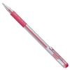 Pentel 0.8mm Tip Hybrid Gel Metallic Ink Pen with Comfortable Finger Grip - Red