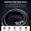 2Pcs Rubber Edge Strip Seal Protector U-Shape Car Door Edge Guard Molding Trim