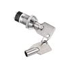 Sourcingmap 19mm 2 Positions Key Locking Push Button Switch with 2 Keys 2NO 2NC S1902 1pcs