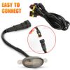 3Pcs Amber 4LED Front Grille Lighting + Harness Universal Eagle Eye Light Smoked
