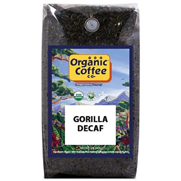 Organic Coffee Co. Gorilla Decaf Whole Bean Coffee 2lb Medium Roast