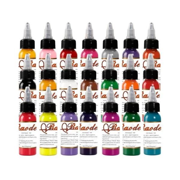 Tattoo &amp; Body Art Ink Permanent Makeup Microblading Pigment Paint for Machine 21 Colors Set 30ml/Bottle