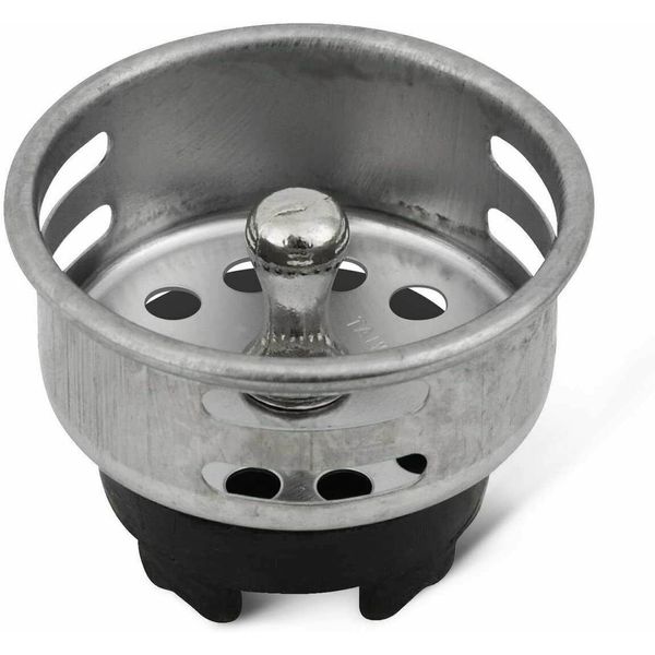 Stainless Steel Replacement Strainer Stopper Basket for Bar or Prep Sinks Drains