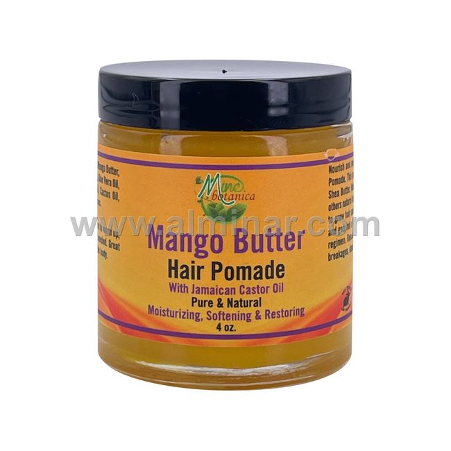 Mango Butter Hair Pomade 4oz by Mine Botanicals