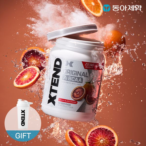 Xtend BCAA 50 Servings Orange Flavor 1 Bottle + Shaker