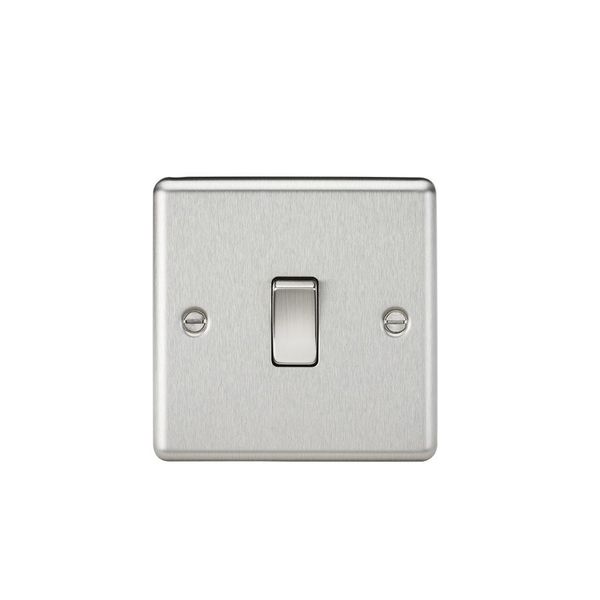 KNIGHTSBRIDGE CL12BC 10AX 1G Intermediate Switch-Rounded Edge Brushed Chrome