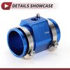 HEROFFIX 1 Set Car Water Coolant Temperature Sensor Adapter Joint Pipe Radiator Sensor Adaptor 40mm Blue