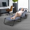 Adults Portable 4-Position Folding Camping Cot Bed Adjustable  Reclining Chaise