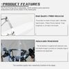 Universal 1" & 7/8" Handlebar Clear Motorcycle Windshield W/ Hardware For Harley