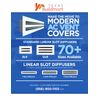 48" Linear Slot Diffuser - (2 Slot) Double Slot - Black Decorative Air Vent