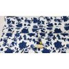2 SAME PRINTED MICROFIBER KITCHEN TOWELS (15" x 25") BLUE FLOWERS ON WHITE, GR