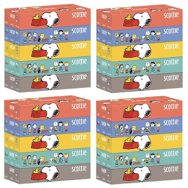 Scottie Tissue Snoopy 5 Box Pack x 4