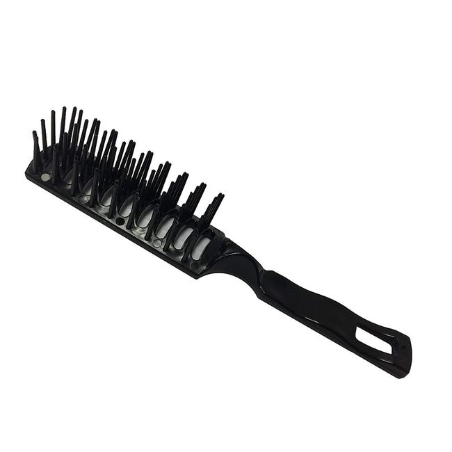 Club Classic Disposable Molded Black Vented Hair Brush (12 Each)