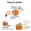 Interactive Cat Toy Balls w/ Ring Bell LED Ribbon Automatic Smart Bouncing Balls