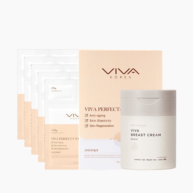 [Day &amp; Night Package] 1 box of Perfect V chest patches + 1 Viva Cream 1.0