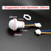 JZK 2x AC 110-220V PIR motion sensor module, pir infrared motion sensor detector switch for led lighting, pir sensor for ceiling light/downlight, light sensor module