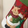 Dibor Two Novelty Festive Quilted Penguin Reindeer Sock Stocking Pair