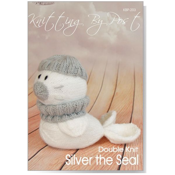 Knitting by Post Knitting Pattern Silver The Seal Soft Toy from