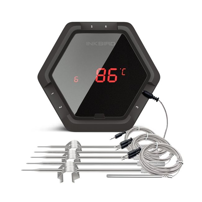 Inkbird Wi-Fi&Bluetooth Grill Thermometer IBBQ-4BW, Wireless Meat