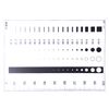 Flaw SEC Size Estimation Chart Dirt Test Gauge for Dot and Line Defects Measuring (1)