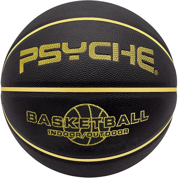 Bon amixyl Basketball Size 5 for Children and Teenagers, Outdoor Indoor Basketball for Beginners, Arena Adult Basketballs Black