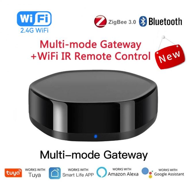 Tuya ZigBee 3.0 Smart Gateway Hub Multi-Mode Smart Home Bridge WIFI  Bluetooth APP Wireless Remote Control For Alexa Google Home
