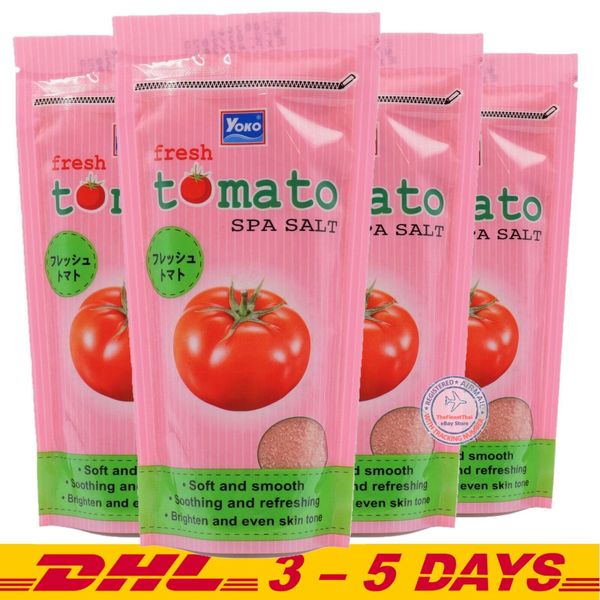 YOKO Fresh Tomato SPA Salt in Zipper Bag 300g (10 oz) x 4