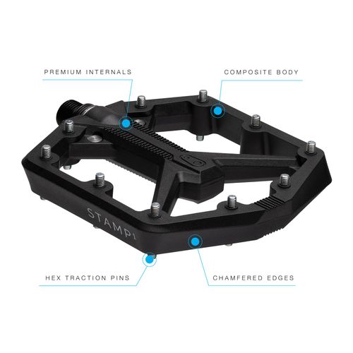 クランクブラザーズ(CRANK BROTHERS) Crankbrothers MTBペダルスタンプ 1 Gen 2 ラージ ブラック