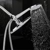 Chrome Plate High Pressure 3 Way Multi Setting Rainfall Dual Handheld Shower Head Combo Price