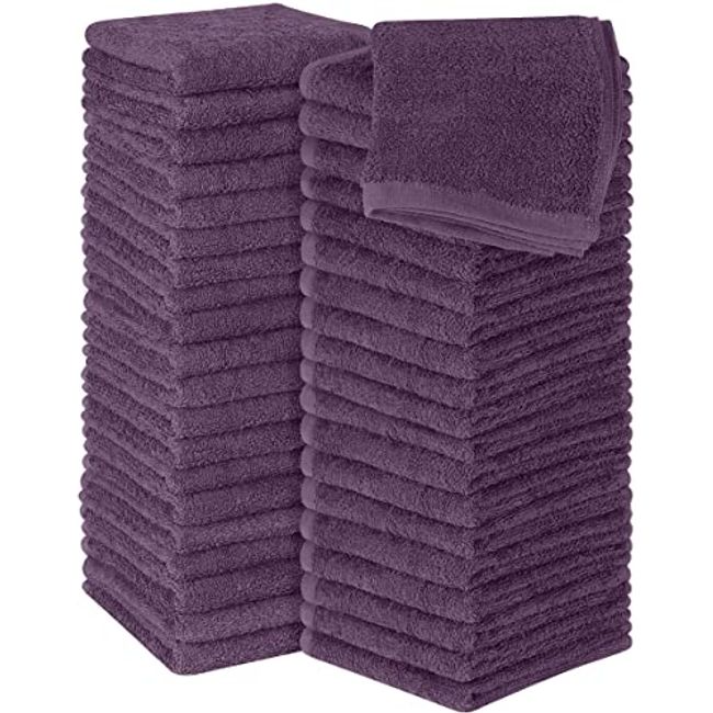 Utopia Towels [12 Pack] Premium Wash Cloths Set (12 x 12 inches) 100% Cotton Ring SPUN, Highly Absorbent and Soft Feel Essential Washcloths for