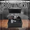 Beard Kit for Men, Beard Grooming Kit Boar Bristle Brush, Comb, Razor, Bag