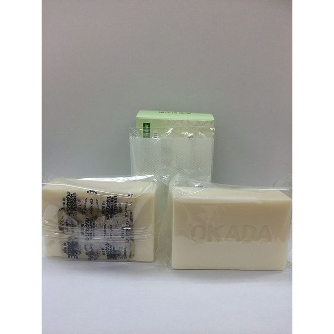 OKADA Olive Oil 100% Okada Soap (3.5 oz (100 g) x 2 Pieces Set